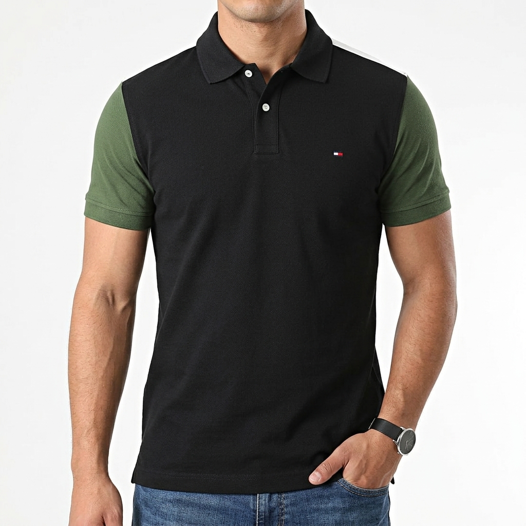 Tommy Hilfiger Polo majica s zelenim rukavima